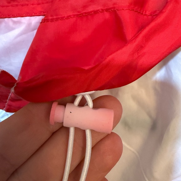 Betsey Johnson / Red and Pink Windbreaker / color block / glam / punk - Picture 5 of 5